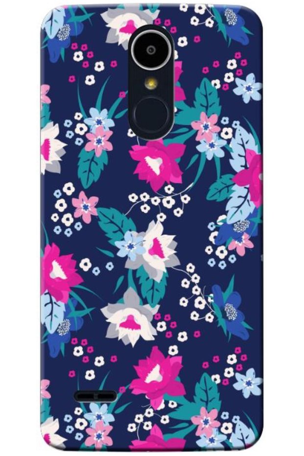 حافظة متوافقة مع هاتف LG K8 2017 من السيليكون Spring Flowers 3 ( مطبوع )