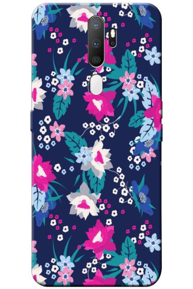 Oppo A5 2020 Compatible Case Spring Flowers 3 Silicone Case (Printed)