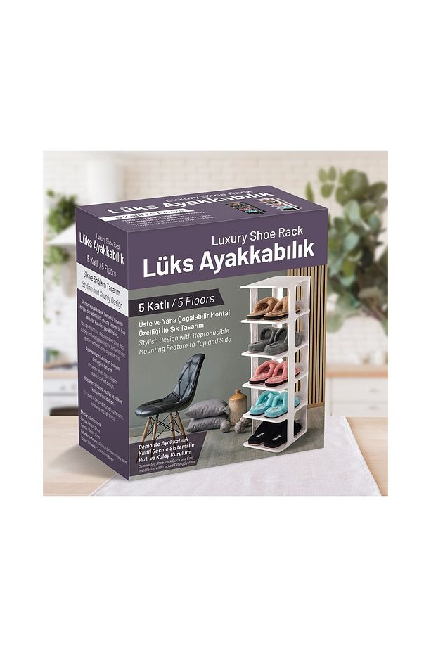 5 Katlı Pratik Ayakkabılık - Ayakkabı Rafı - 5