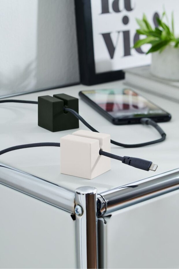 2 Pc Cable Organizer, Black - 1