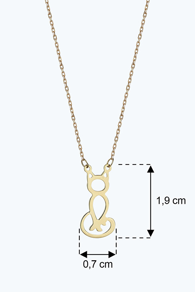 Altın Kedi Kolye - 3