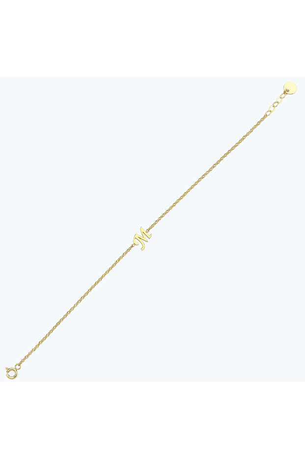 Altın M Harfi Bileklik - 1
