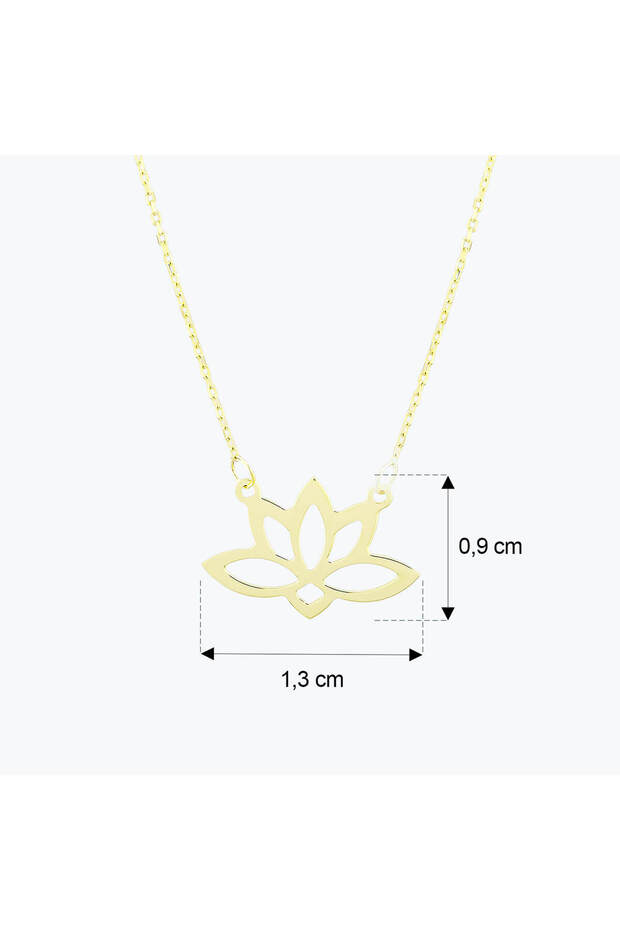 Altın Lotus Kolye - 4