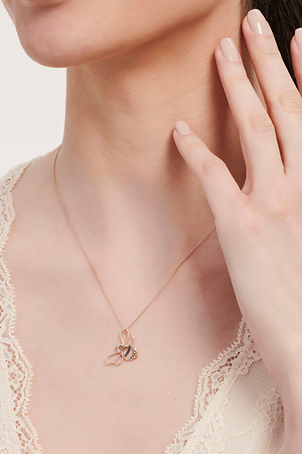 Pırlanta Arı Kolye - 1