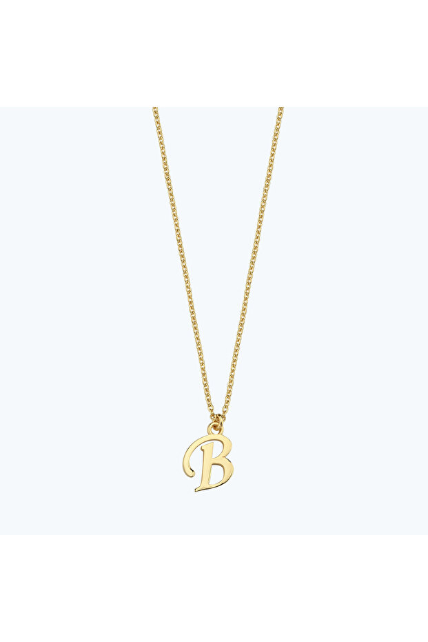 Altın B Harfi Kolye - 1