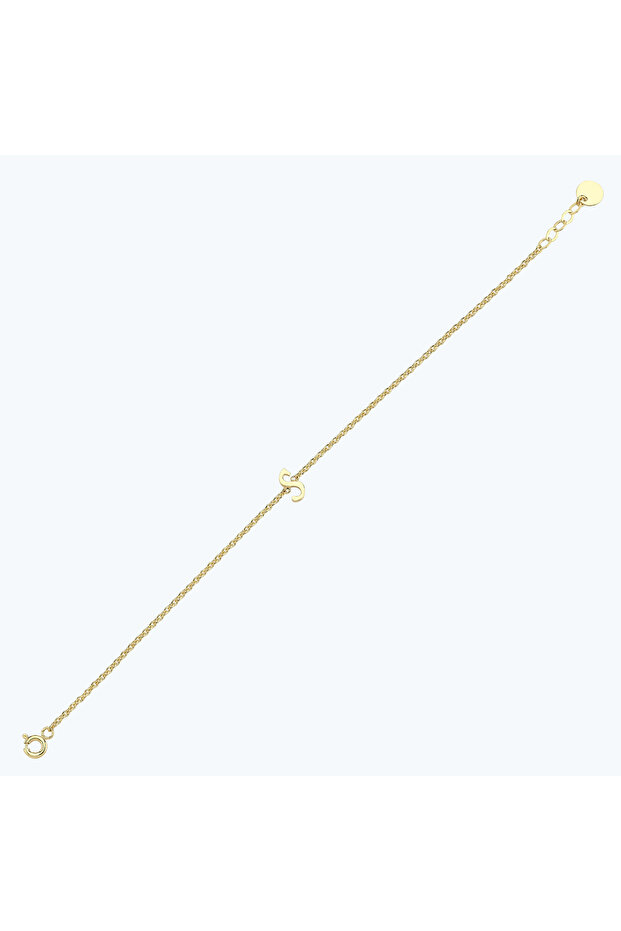 Altın S Harfi Bileklik - 1