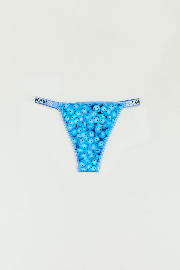 بدلة حمالة صدر مبطنة - وجه مبتسم مطبوع - 2