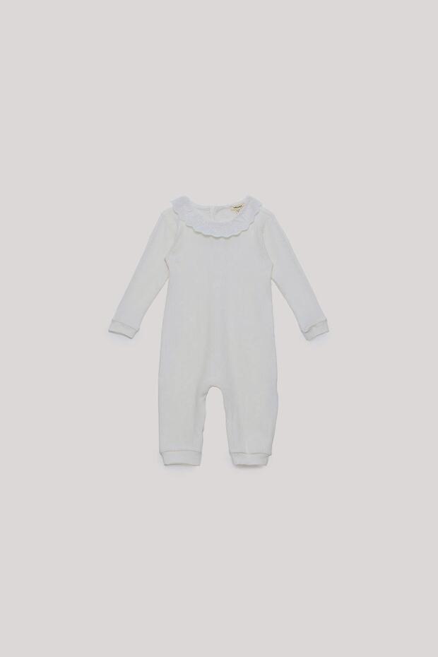 BG Store Kız Bebek Ekru Tulum - 1