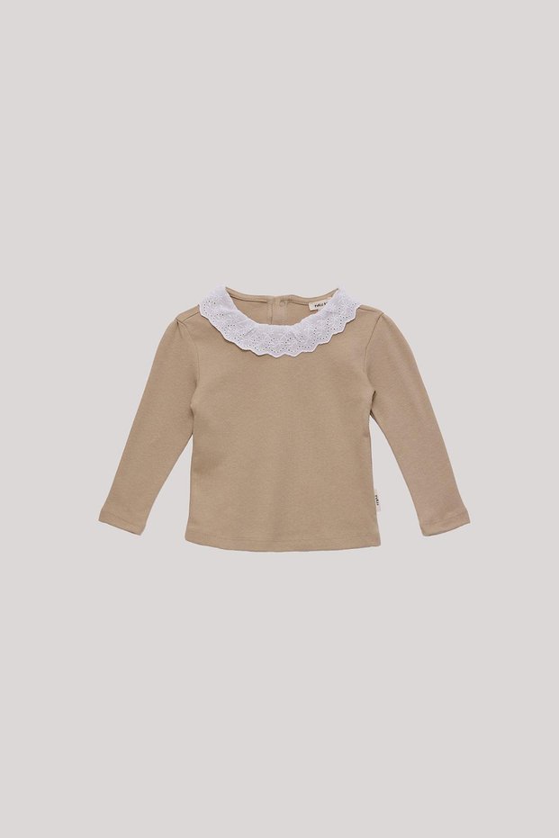 BG Store Kız Bebek Bej T-Shirt