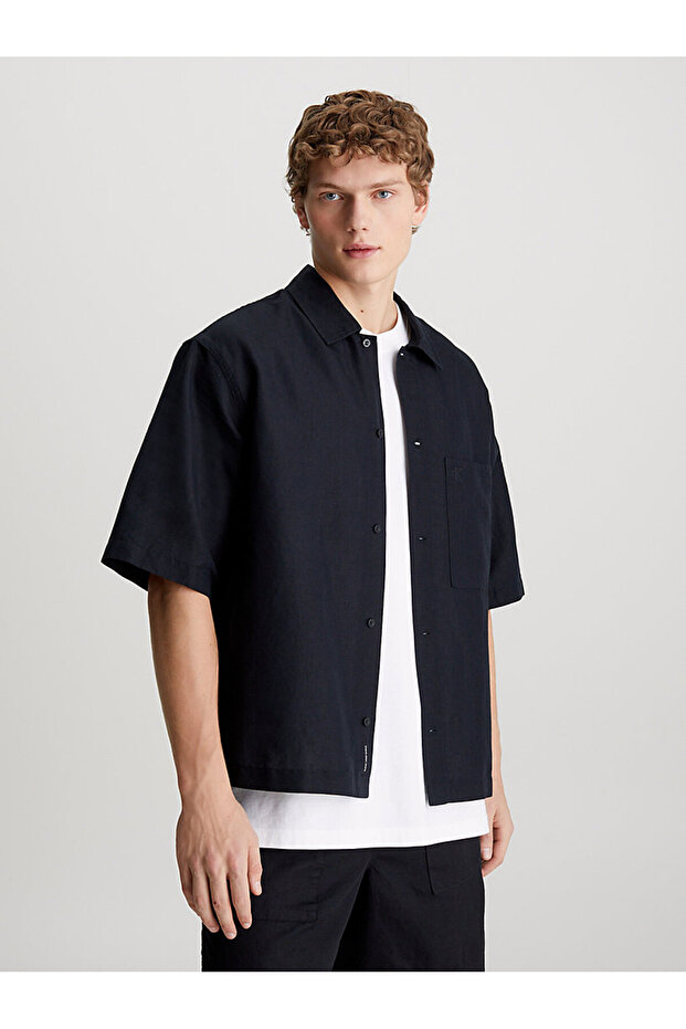Erkek Keten Gömlek - 1