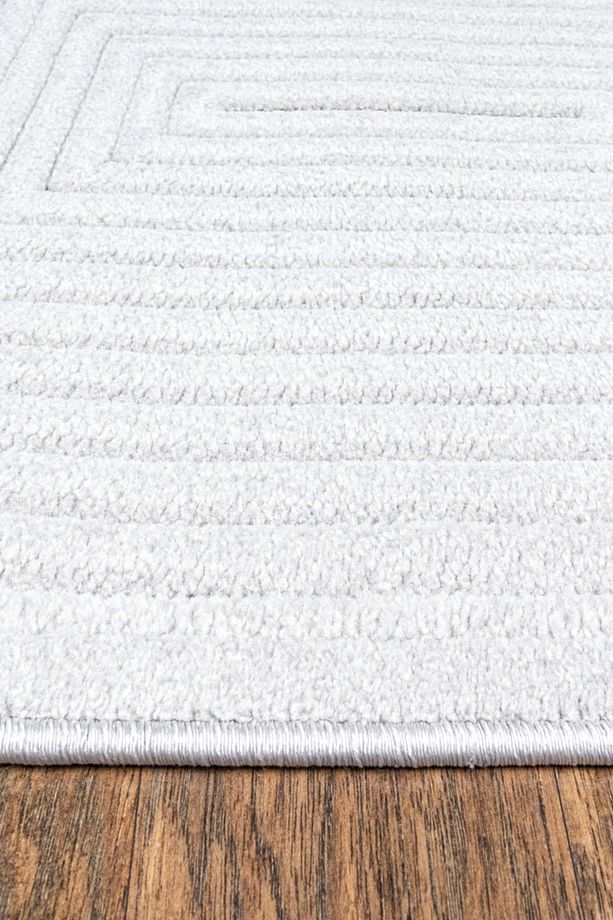Qavalli Sisal Krem Yumuşak Doku Salon Oturma Odası Mutfak Çocuk Odası Halısı - 5