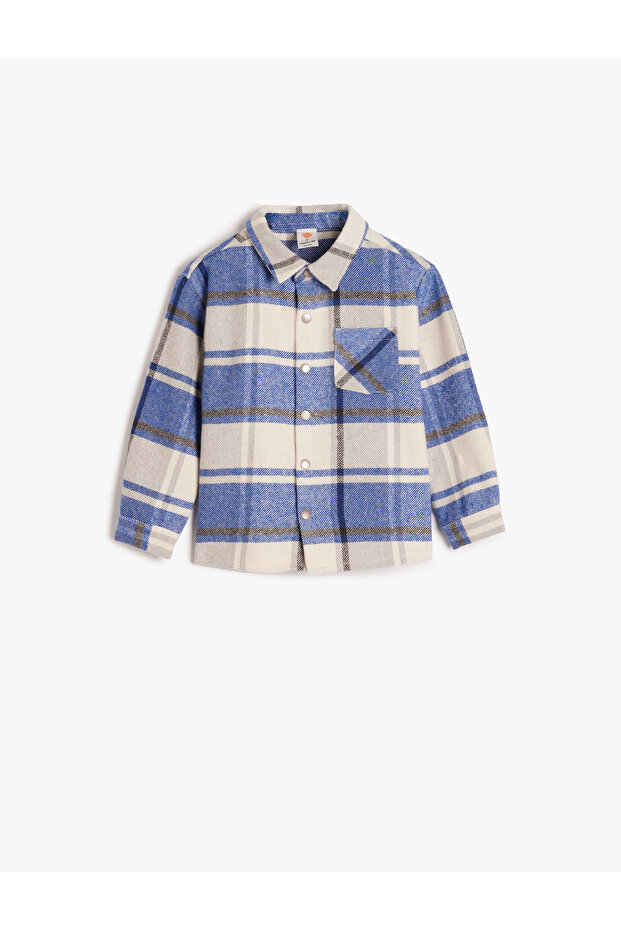 Lumberjack Shirt Long Sleeve Soft Textured Pocket Detail