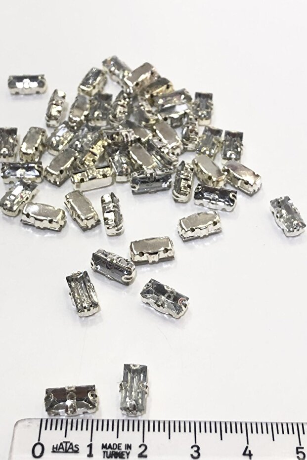 Transparent Rectangular Strut Stone 10 Pieces - 1