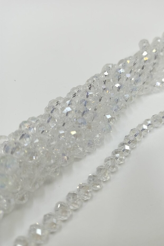 Transparent White Crystal Bead 8 Mm