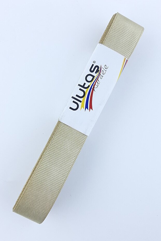 Beige Grosgrain Ribbon 2 cm 10 Meters