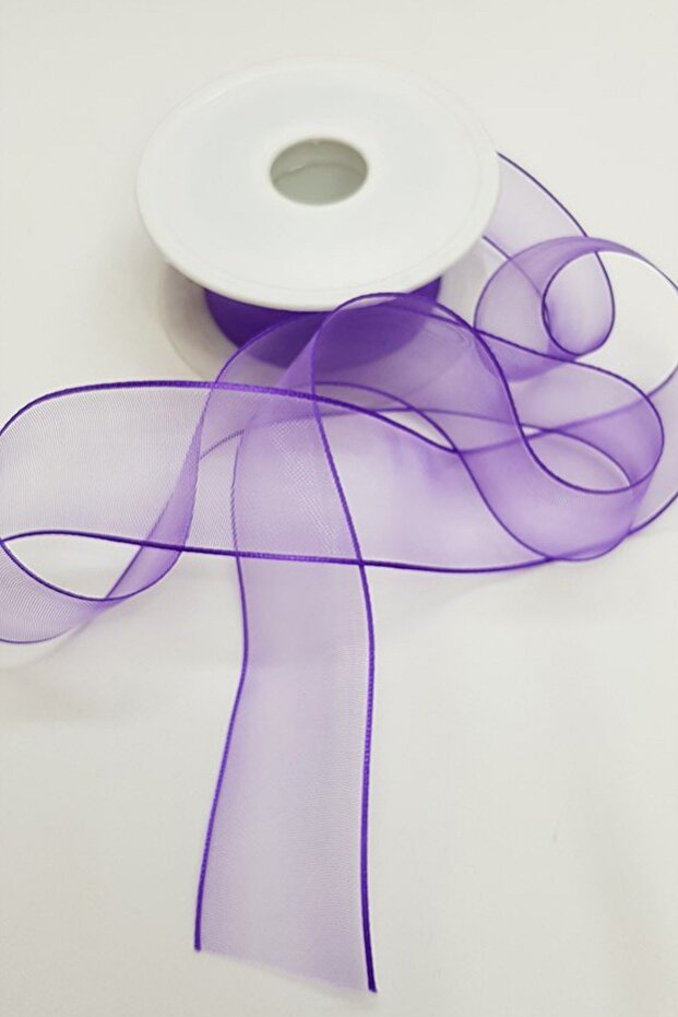 Lilac Organza Satin Ribbon 4cm
