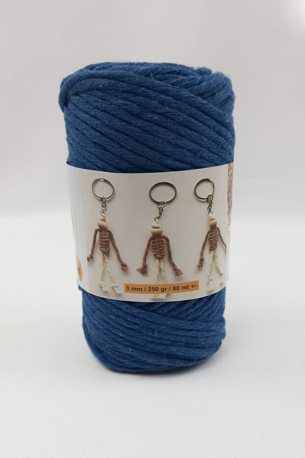 Blue Thin Twist Macrame 01 - 1