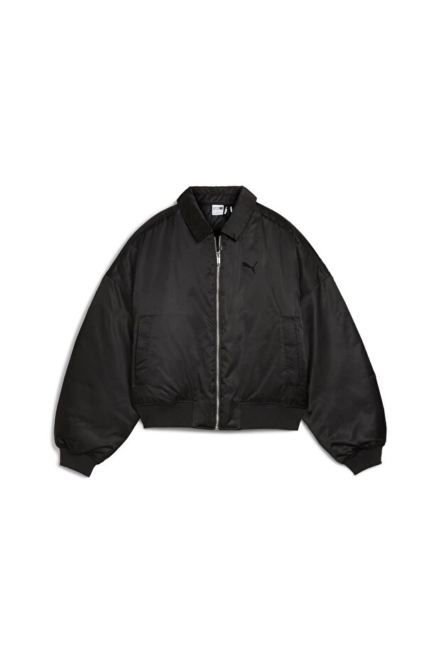 Satin Bomber Jacket Kadın Ceket - 1