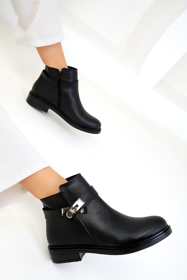 Siyah Kadın Bot & Bootie 19599 - 3