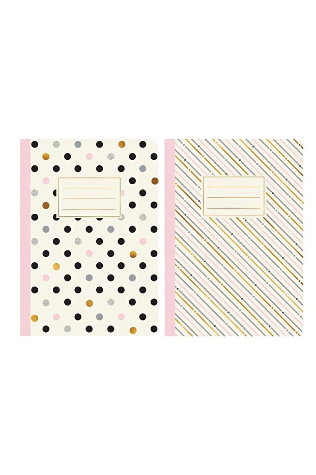 مجموعة دفتر ملاحظات مكونة من قطعتين من Tailor Stitch Limited Edition - Şeker 17x25
