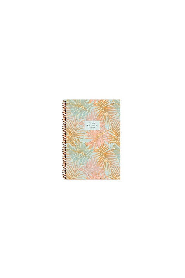دفتر ملاحظات مخطط مقاس A6 La Plume Leaves باللون البني