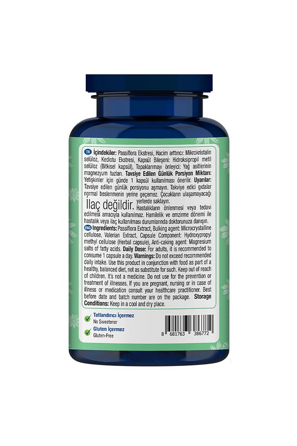 Relax Mood Passiflora ve Valerian 60 Kapsül - 4