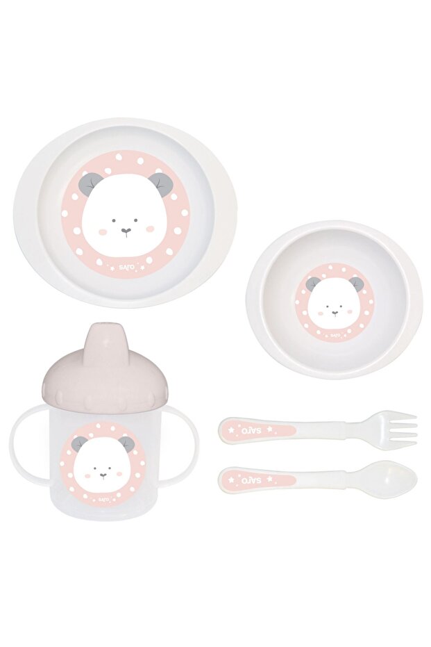 5 PARÇA PP MAMA SETİ PEMBE - 1