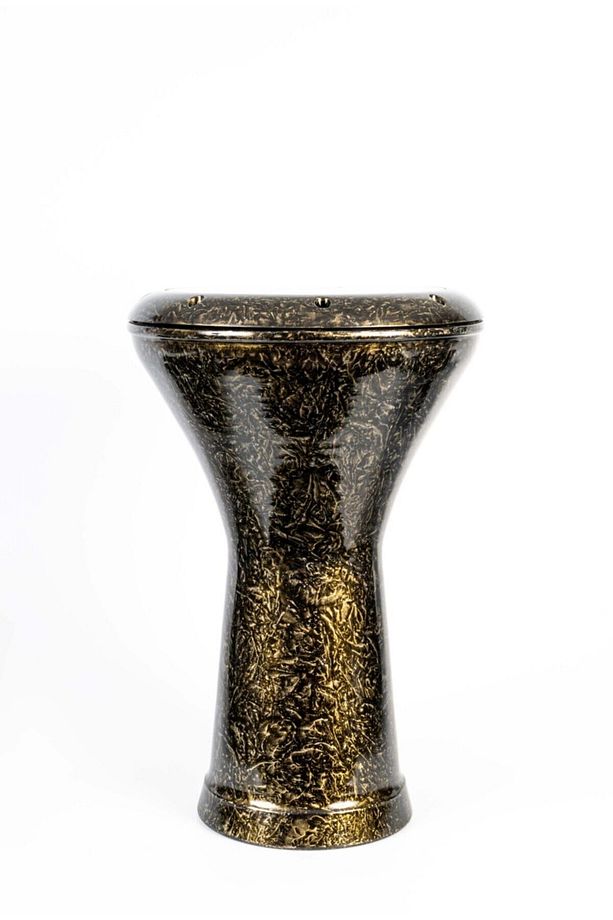 Mısır Darbuka Erzincan Işlemeli Altın Sarısı - 2