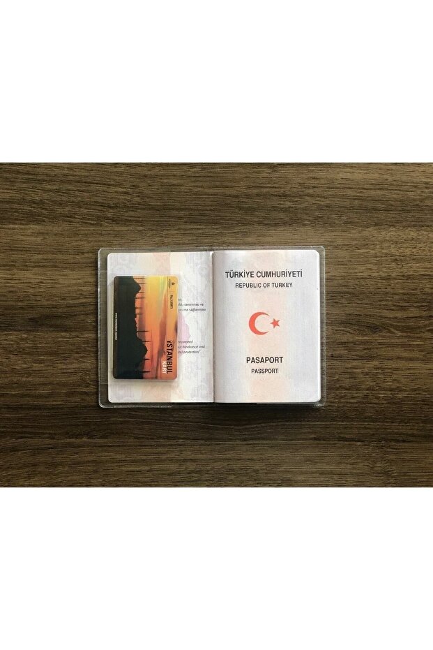 حافظة جواز سفر شفافة مع حجرة إضافية - 2