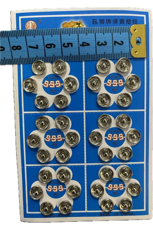 Strut Snap Silver Color#0(0.8mm) 36 Pieces