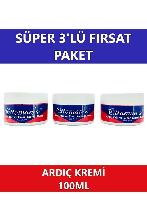 Ardıç Yağı Ve Çınar Yaprağı Kremi 100 ml 3 Adet - 1