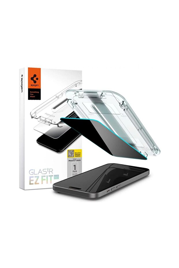 Apple iPhone 16 Plus / 15 Plus Hayalet Cam Ekran Koruyucu GLAS.tR EZ Fit Privacy HD - AGL07119 - 7