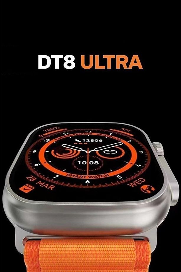 Ultra 2 2025 Yeni Nesil Ios Ve Android Uyumlu Suya Dayanıklı Ateş Ölçer Akıllı Saat - 8