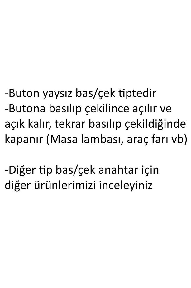 Aç/kapa Bas/çek Yaysız 6 Renk Buton Anahtar Tip27 Kırmızı-s3226 1 Adet - 3