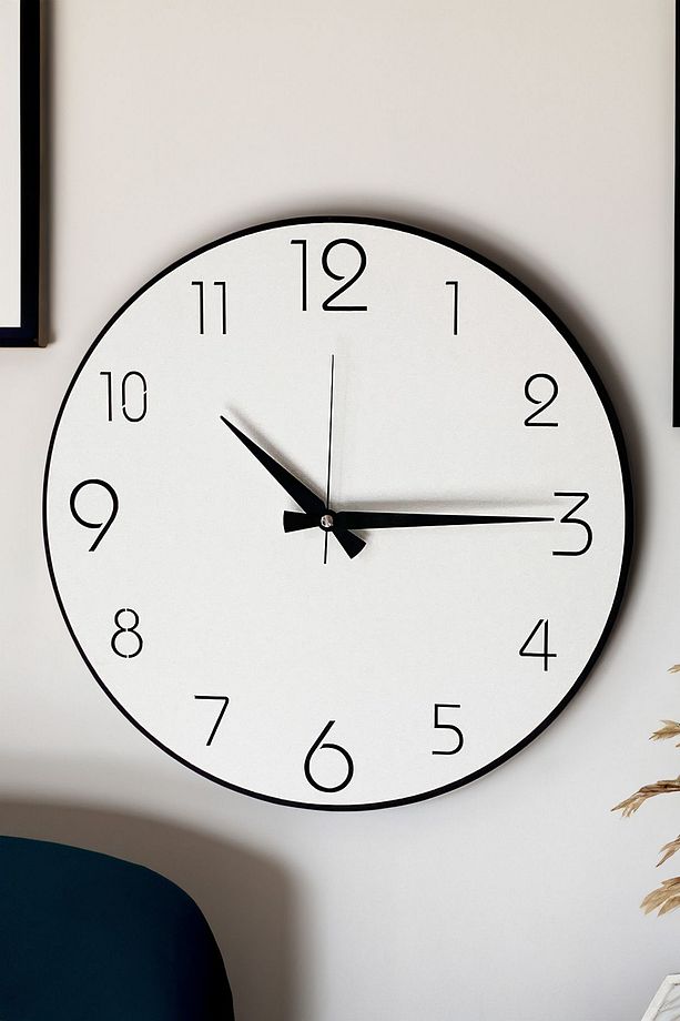Dekoratif Yeni Modern Avior Ahşap Duvar Saati 48 cm - 1