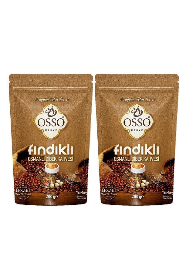 OSSO FINDIKLI OSMANLI DİBEK KAHVESİ 2x200gr - 1