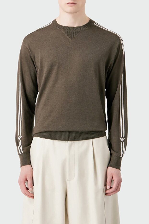 Pure Wool Regular Fit Crew Neck Sweater Men's SWEATER