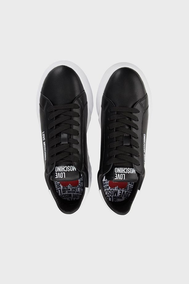 Logolu Kalın Tabanlı Deri Sneaker Ayakkabı  AYAKKABI JA15034G1IIA100A - 5