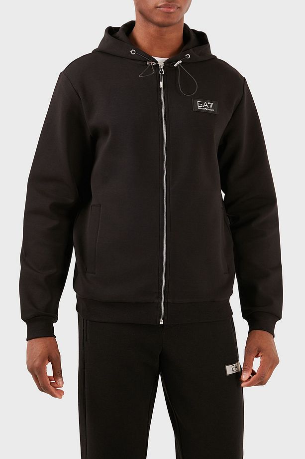 Logolu Pamuklu Kapüşonlu Regular Fit Fermuarlı Sweat Erkek SWEAT 3DPM82 PJUEZ 1200 - 5