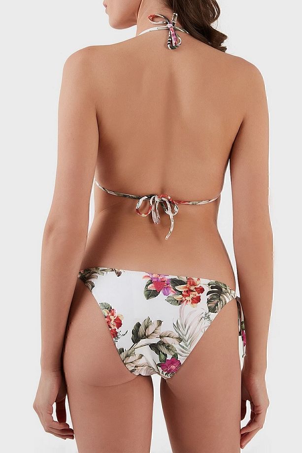 Desenli Mikrofiber Yandan Bağlamalı String Bikini Altı Bikini Altı E02o21mc045 P06w - 5