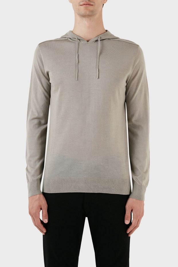 Regular Fit Hooded Wool Blend Knitwear Sweater Men's SWEATER 8N1MUW 1MJWZ 0643