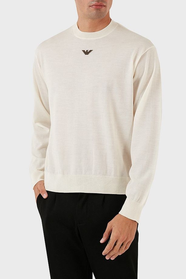 Bisiklet Yaka Regular Fit % 100 Yün Kazak Erkek KAZAK 6R1MXG 1MNGZ F1F4 - 6
