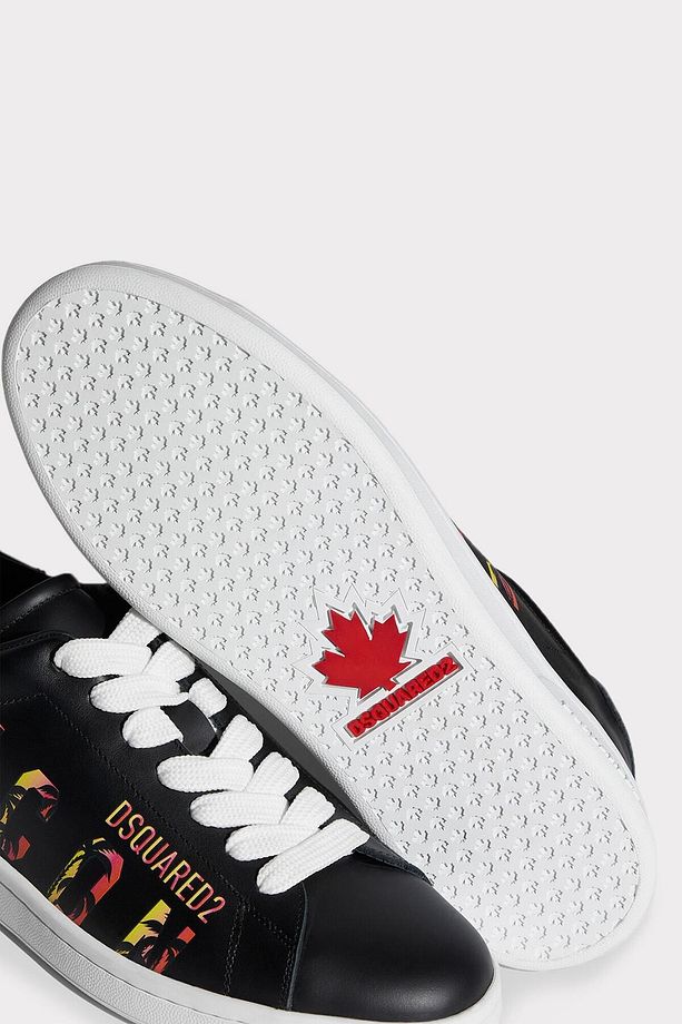 Logolu Hakiki Deri Sneaker Ayakkabı Erkek AYAKKABI SNM017501 506232 2124 - 3