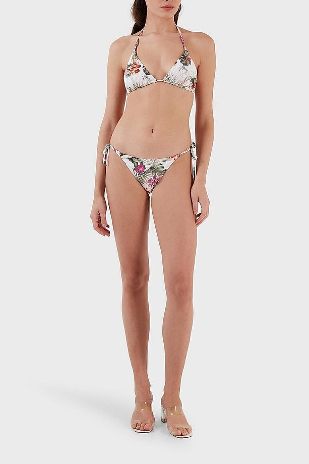 Desenli Mikrofiber Yandan Bağlamalı String Bikini Altı Bikini Altı E02o21mc045 P06w - 3