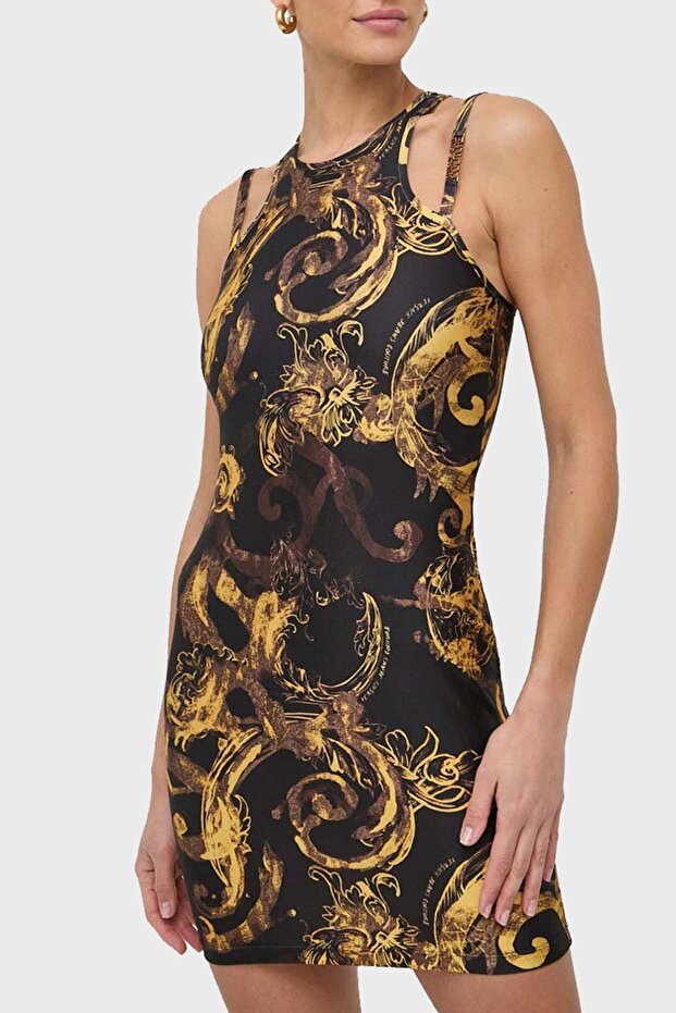 فستان قصير منقوش Bodycon فستان 76HAO944 JS292 G89