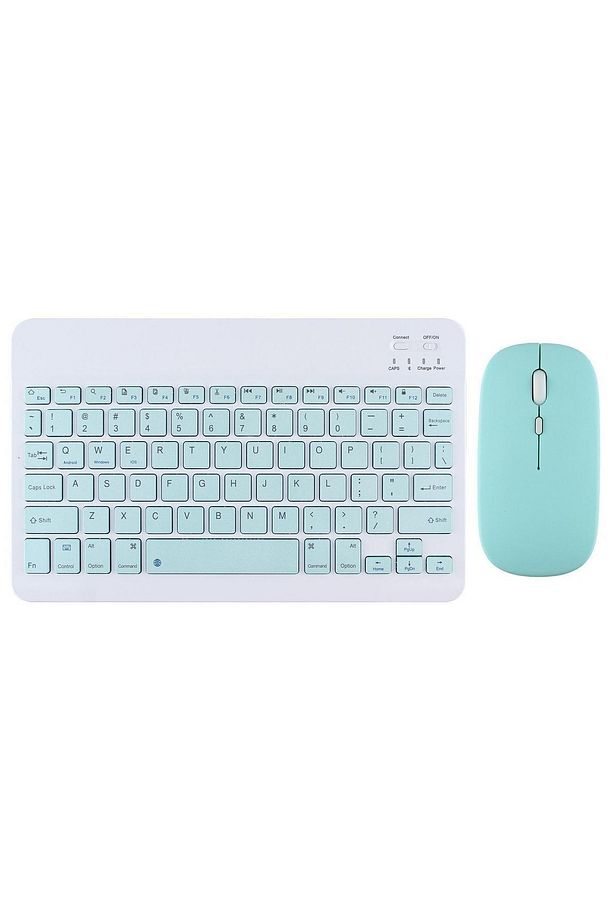 Tüm Cihazlara Uyumlu Akıllı Taşınabilir Şarj Edilebilir Kablosuz Bluetooth Klavye + Mause - 1