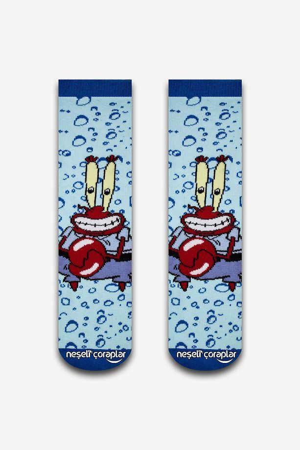 3'lü Sponge Bob Çocuk Çorap Set - 4