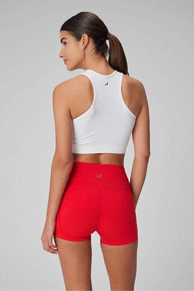 Palmi Self Patterned Round Neck Covered Bra White - 4