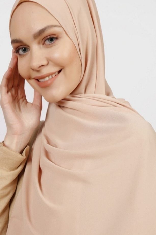 Krep Şal Soft Bej - 3