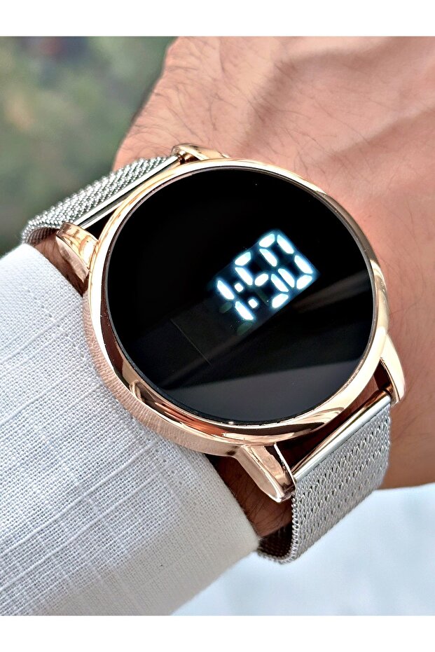 Led digital wristband men's wrist watch